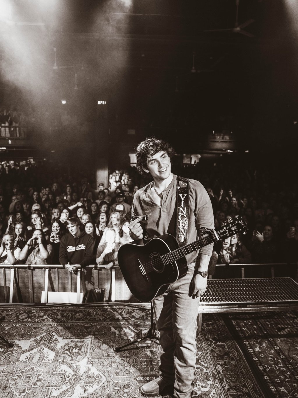 Vincent Mason’s music is inspired by John Mayer. Photo: @vincentmason/Instagram
