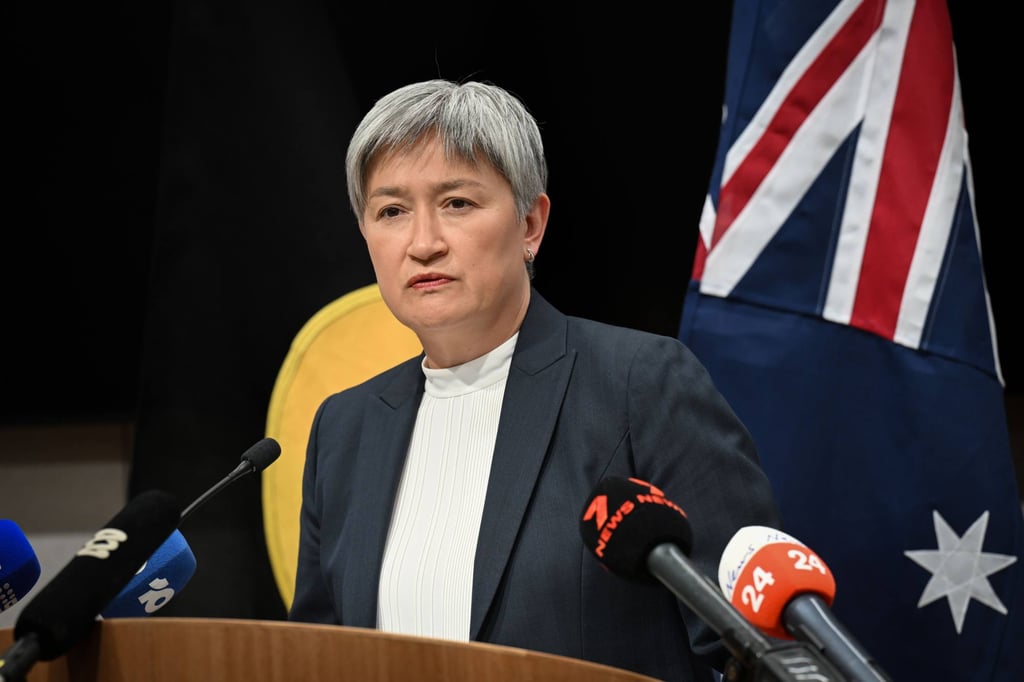 Australian Foreign Minister Penny Wong has cancelled partnerships with two Chinese universities. Photo: Michael Errey/AAP/dpa