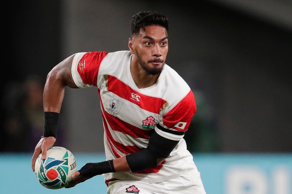 Timothy Lafaele played for Japan in the 2019 Rugby World Cup quarter-final against South Africa in Tokyo. Photo: AP Timothy Lafaele played for Japan in the 2019 Rugby World Cup quarter-final against South Africa in Tokyo. Photo: AP