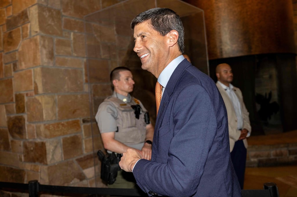 Federal Reserve Chairman Kevin Warsh at the Jackson Hole Economic Symposium on Thursday in Wyoming. Warsh did not suggest a timeline for rate hikes. Photo: Getty Images via AFP