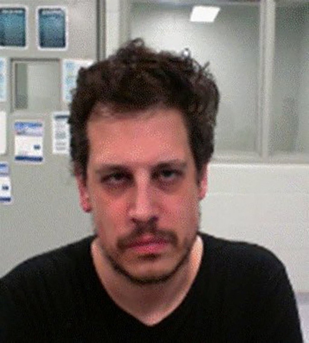 Milo Yiannopoulos poses after his arrest by federal immigration agents at the Louis Armstrong New Orleans International Airport in Kenner, Louisiana, on Thursday. Photo: US Department of Homeland Security via Reuters