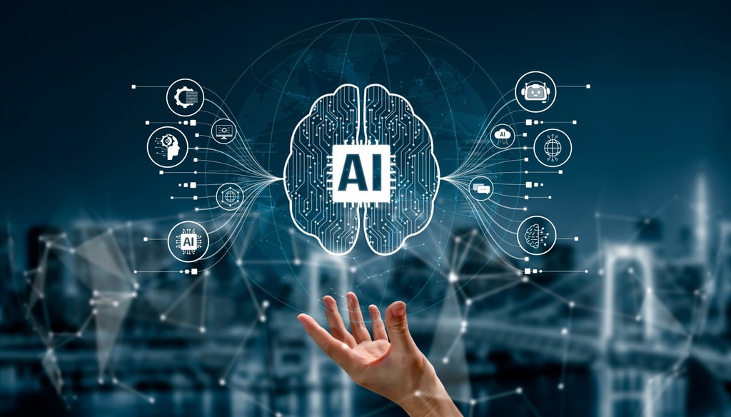 An advanced AI assistant powered by LLMs, big data, and machine learning, leveraging prompt engineering and agentic AI architectures for business applications. Photo: Shutterstock