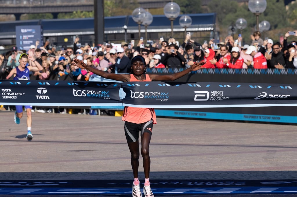 Peres Jepchirchir was in a league of her own in Sydney. Photo: EPA Peres Jepchirchir was in a league of her own in Sydney. Photo: EPA