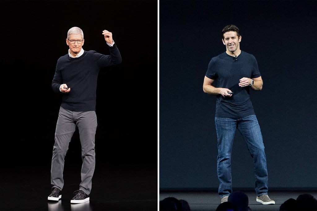 Outgoing Apple CEO Tim Cook (left) and incoming CEO John Ternus. Photo: AFP Outgoing Apple CEO Tim Cook (left) and incoming CEO John Ternus. Photo: AFP