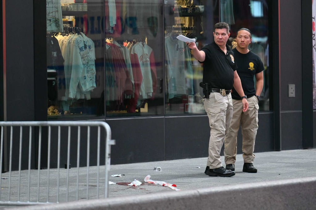 New York City police at the scene. Photo: AFP