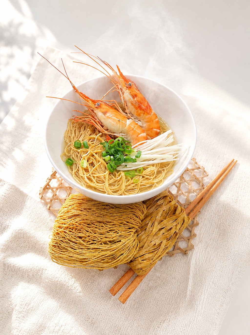 Wing Lok Noodle Factory’s ha zi mein are made by infusing the dough with a concentrated shrimp roe soup that is a secret recipe. Photo: Wing Lok Noodle Factory
