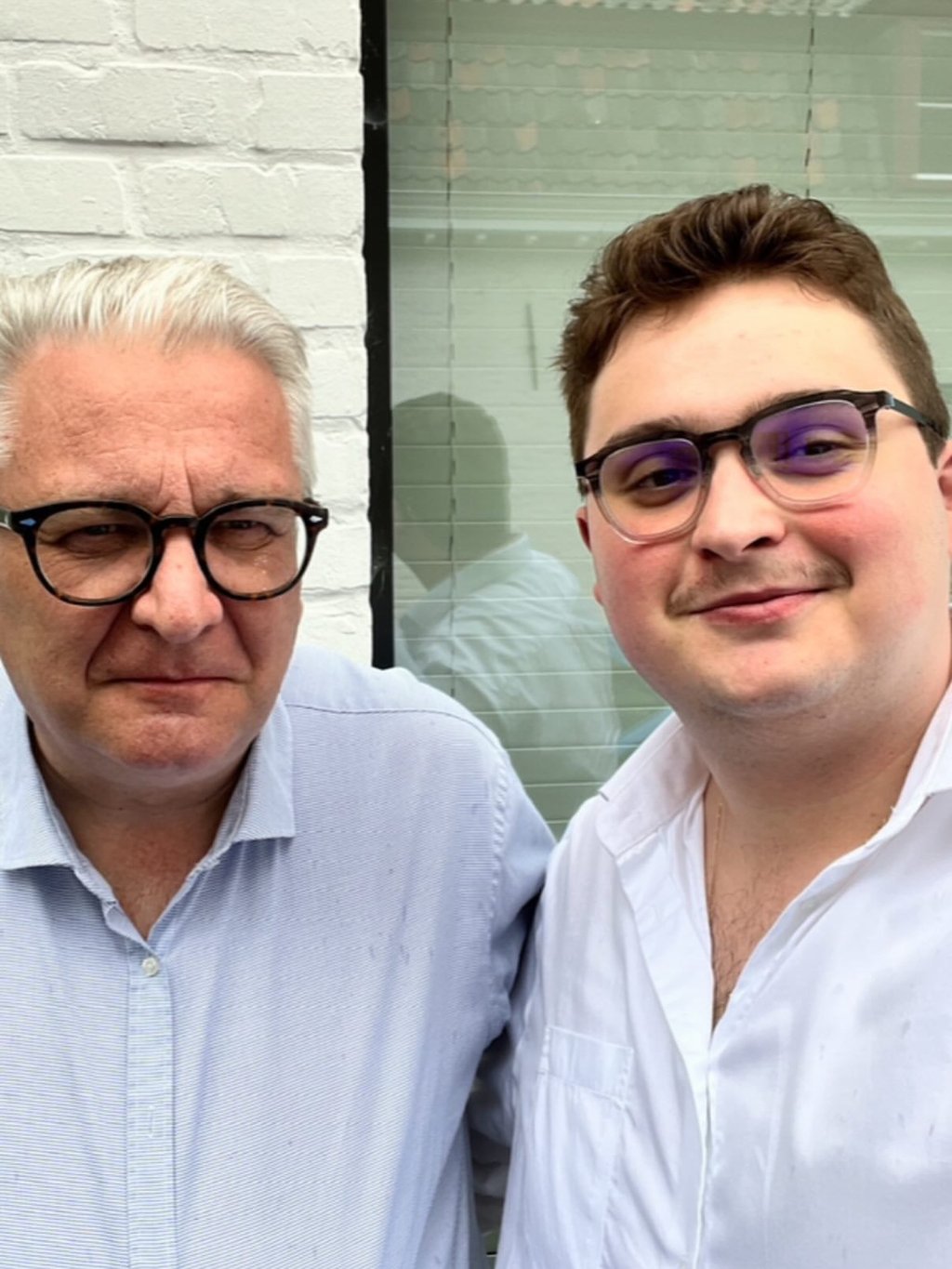 Prince Laurent of Belgium (left) and his son Clement Vandenkerckhove. Photo: Instagram/clement_vandenkerckhove