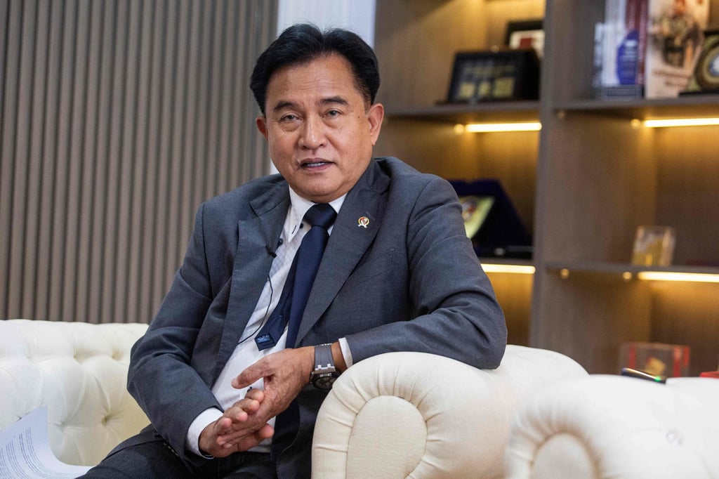 Yusril Ihza Mahendra, Indonesia’s coordinating minister for law, human rights, immigration and corrections. Photo: AFP