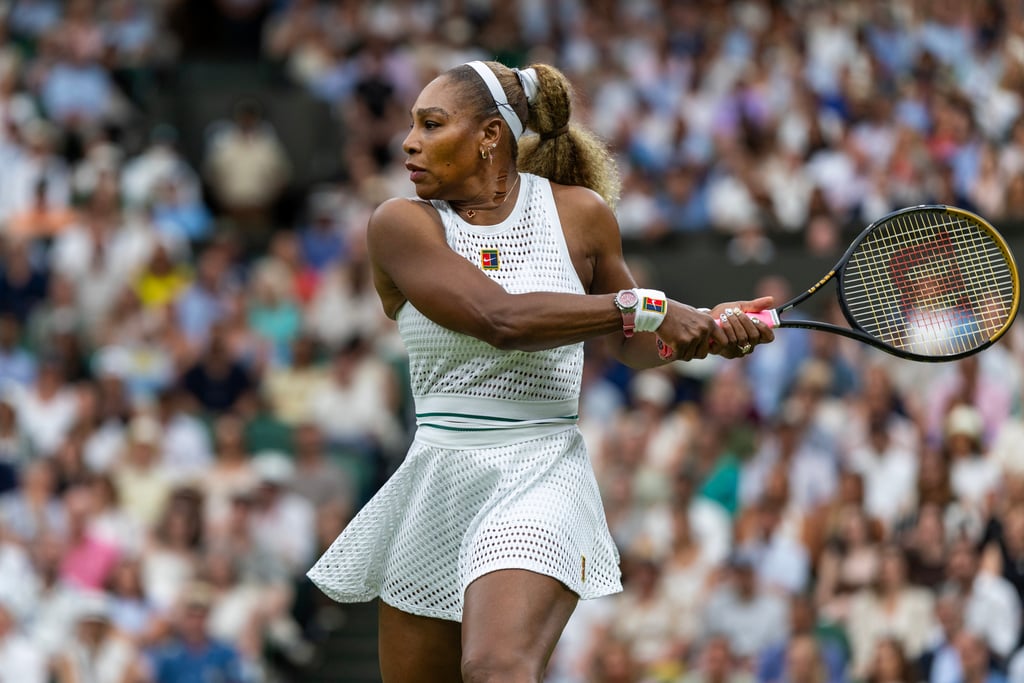 Serena Williams was spotted wearing a pink 37mm Audemars Piguet Royal Oak Offshore in her match against Maya Joint at Wimbledon on June 30. Photo: Getty Images Serena Williams was spotted wearing a pink 37mm Audemars Piguet Royal Oak Offshore in her match against Maya Joint at Wimbledon on June 30. Photo: Getty Images