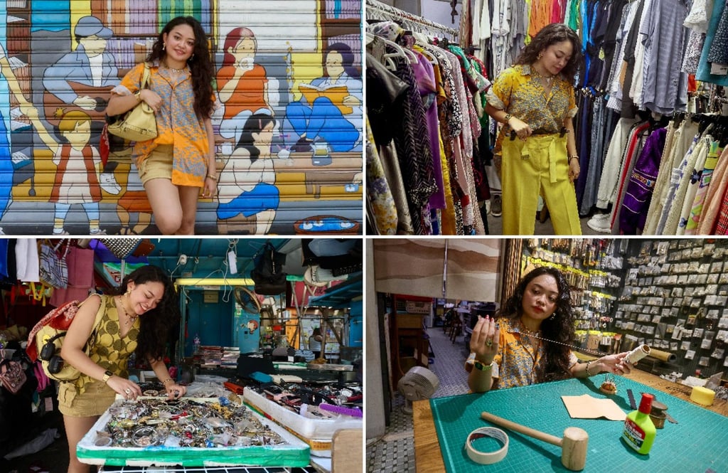 Influencer Dianne Gupta loves to go thrifting in Hong Kong’s Sham Shui Po neighbourhood. Photos: Jonathan Wong