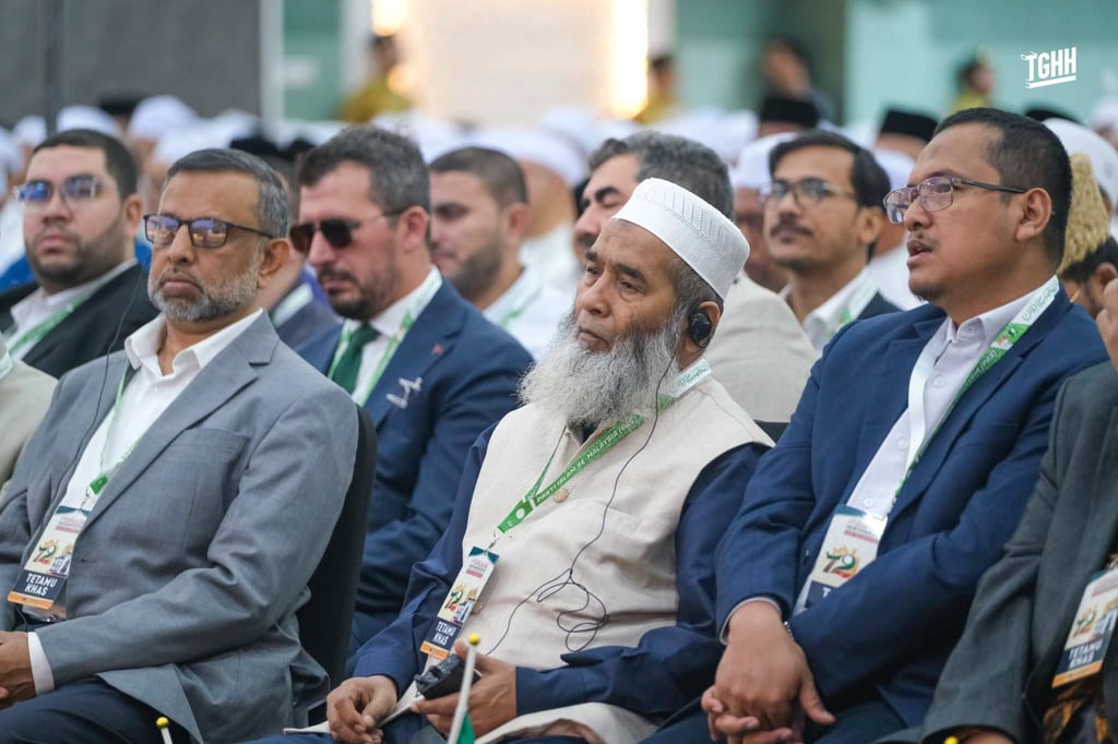 PAS delegates attend the party’s annual convention in Kota Bharu, Malaysia, on Friday. Photo: Facebook/abdulhadiawang