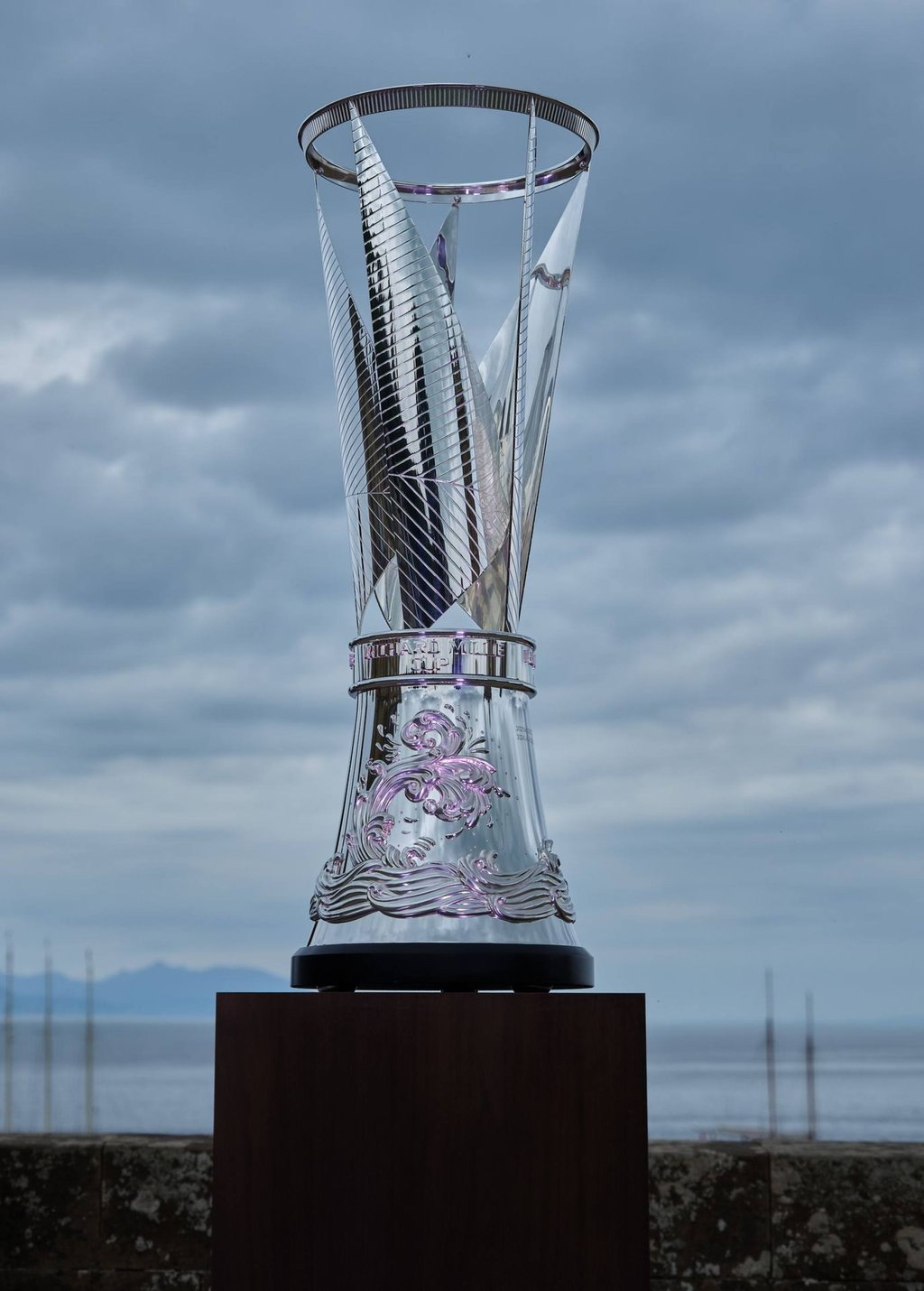 The Richard Mille Cup trophy, crafted by British jeweller Garrard. Photo: Handout The Richard Mille Cup trophy, crafted by British jeweller Garrard. Photo: Handout
