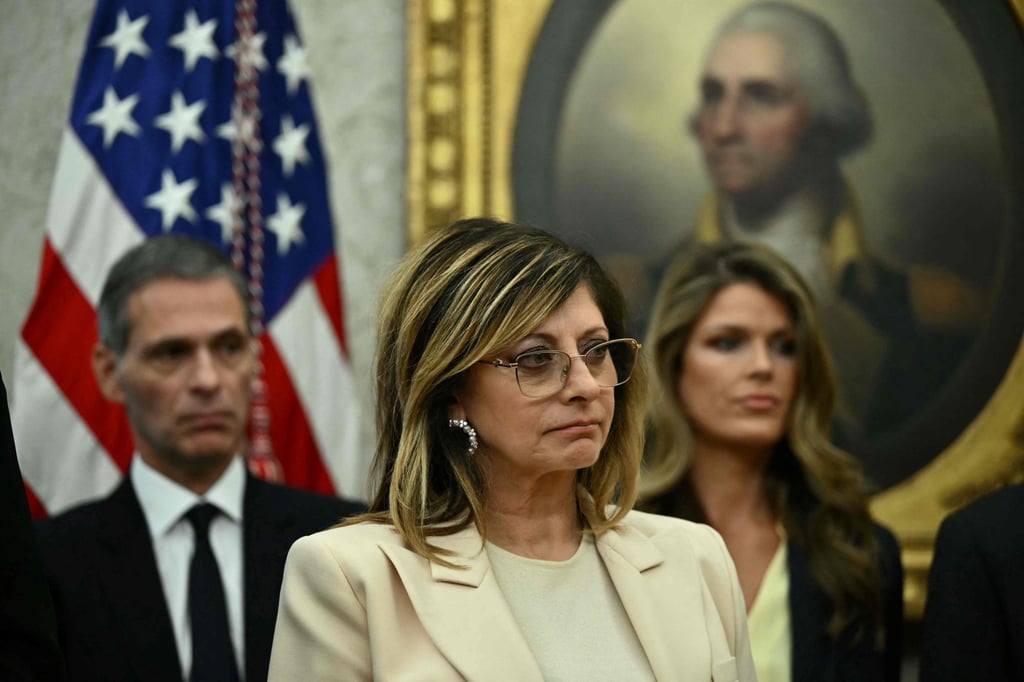 President Donald Trump has defended high-profile television presenter Maria Bartiromo, one of his staunchest supporters on US airwaves, after Fox News abruptly sacked her. Photo: AFP President Donald Trump has defended high-profile television presenter Maria Bartiromo, one of his staunchest supporters on US airwaves, after Fox News abruptly sacked her. Photo: AFP