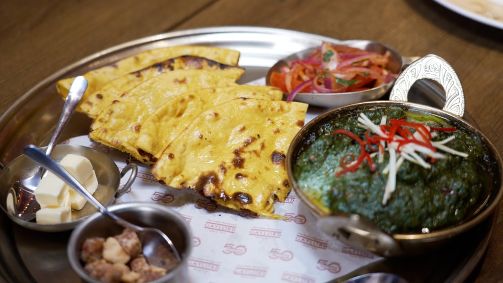 Sarson ka saag makki ki roti at Gaylord Indian Restaurant. Photo: Llewellyn Cheung Sarson ka saag makki ki roti at Gaylord Indian Restaurant. Photo: Llewellyn Cheung