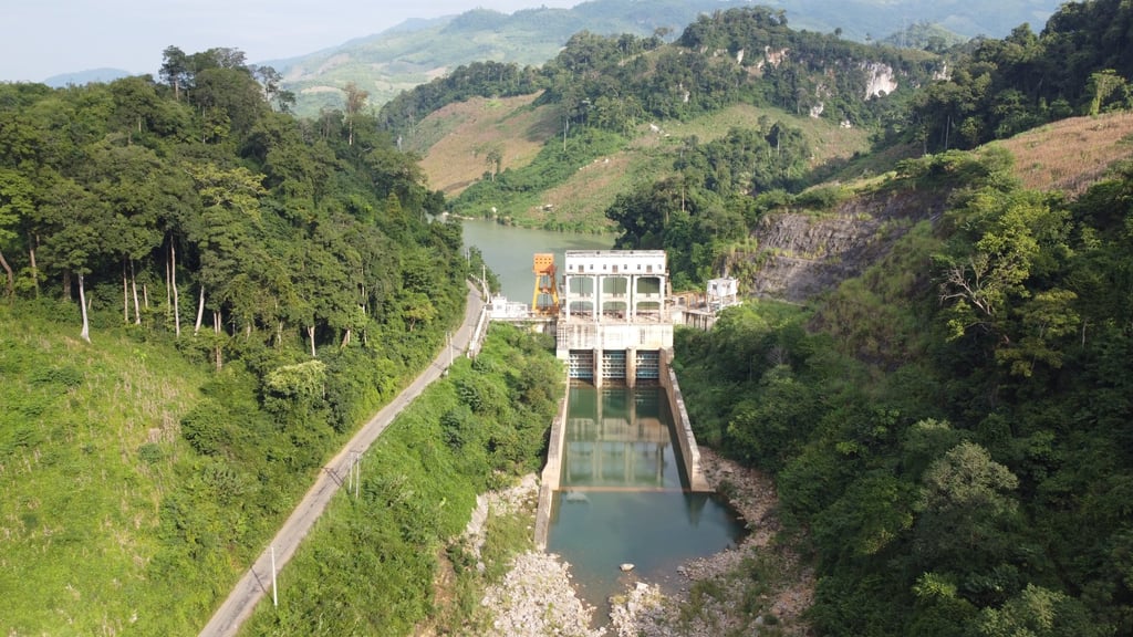 The hydropower dam over the Nam Beng in Oudomxay province is a relatively small Chinese-led investment in Laos. Photo: Aidan Jones The hydropower dam over the Nam Beng in Oudomxay province is a relatively small Chinese-led investment in Laos. Photo: Aidan Jones