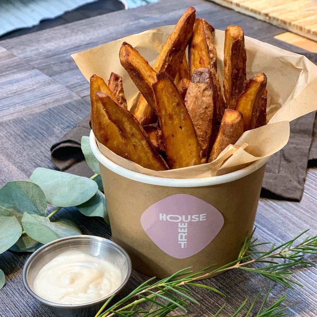 Treehouse’s signature sweet potato fries. Photo: Instagram/treehouse.eco Treehouse’s signature sweet potato fries. Photo: Instagram/treehouse.eco