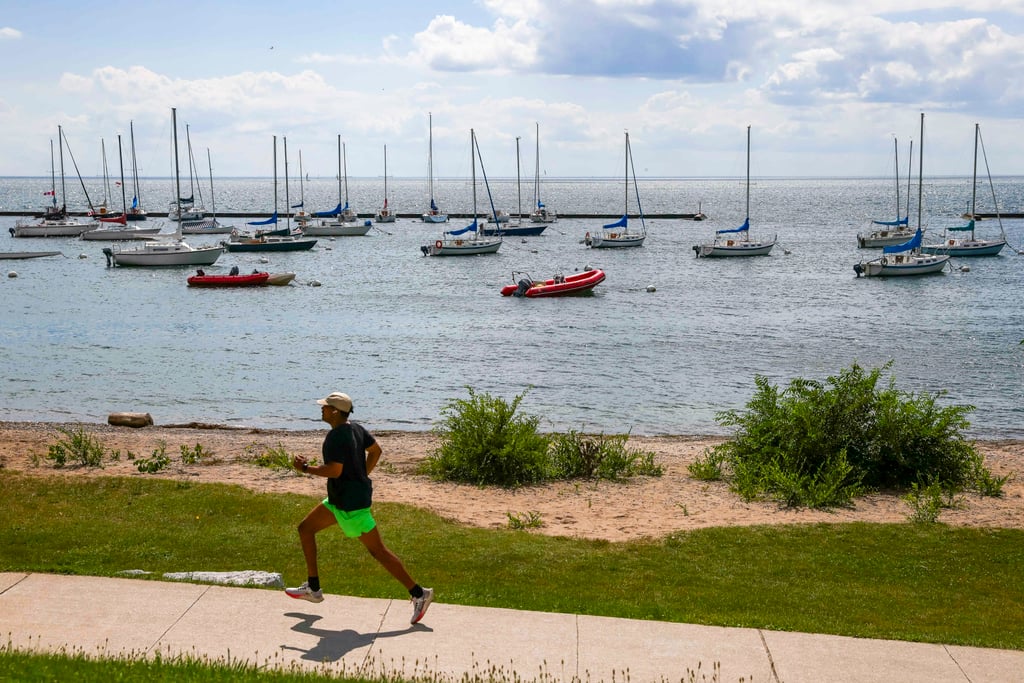 Lake Ontario remains impressively indifferent to the recent furore. Photo: AFP