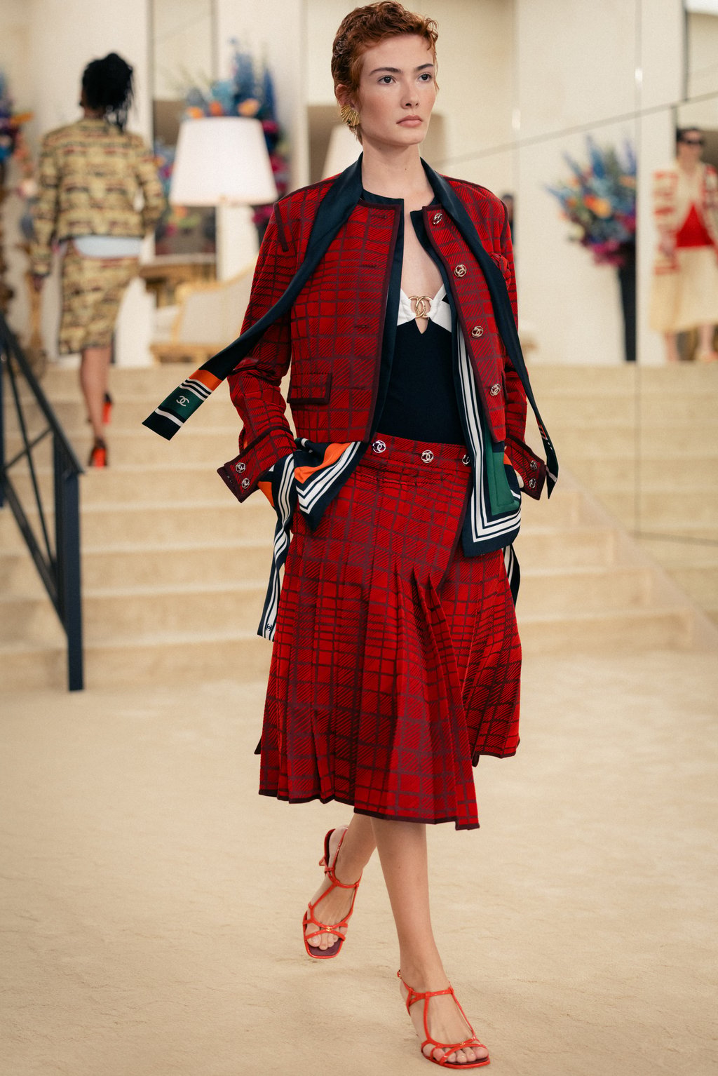 A breezy and bright look from Chanel cruise 2026-27. Photo: Handout A breezy and bright look from Chanel cruise 2026-27. Photo: Handout