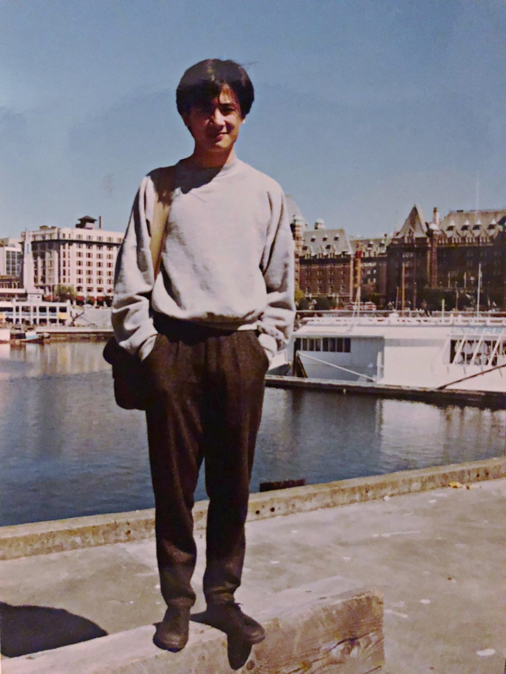 Shya in Vancouver, 1990. Photo: courtesy Wing Shya Shya in Vancouver, 1990. Photo: courtesy Wing Shya