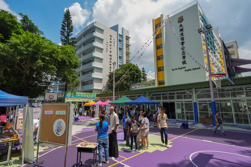 An open day at Tai Po Baptist Public School’s newly renovated campus last month. Photo: Elson Li An open day at Tai Po Baptist Public School’s newly renovated campus last month. Photo: Elson Li