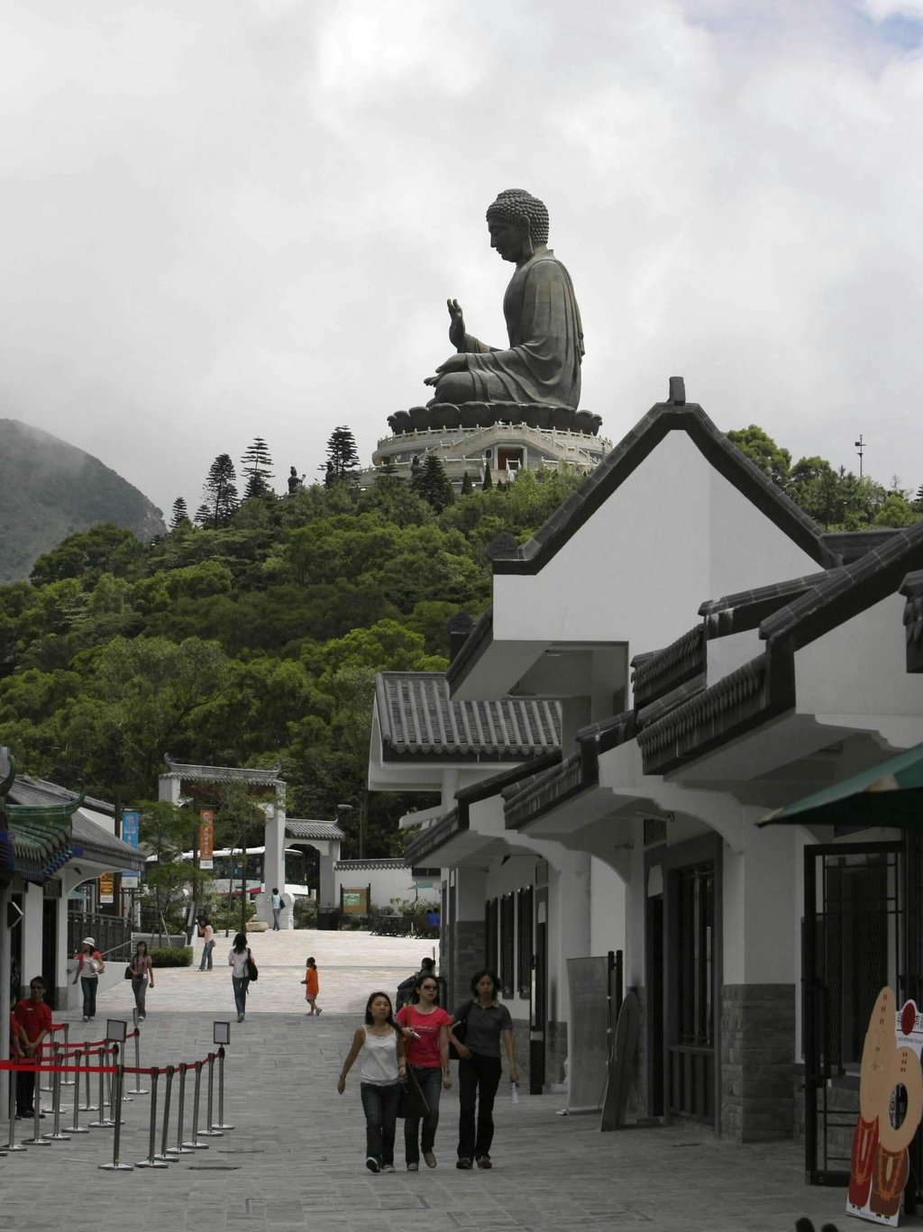 The Big Buddha seen from Ngong Ping Village on September 18, 2006. Photo: Xinhua The Big Buddha seen from Ngong Ping Village on September 18, 2006. Photo: Xinhua