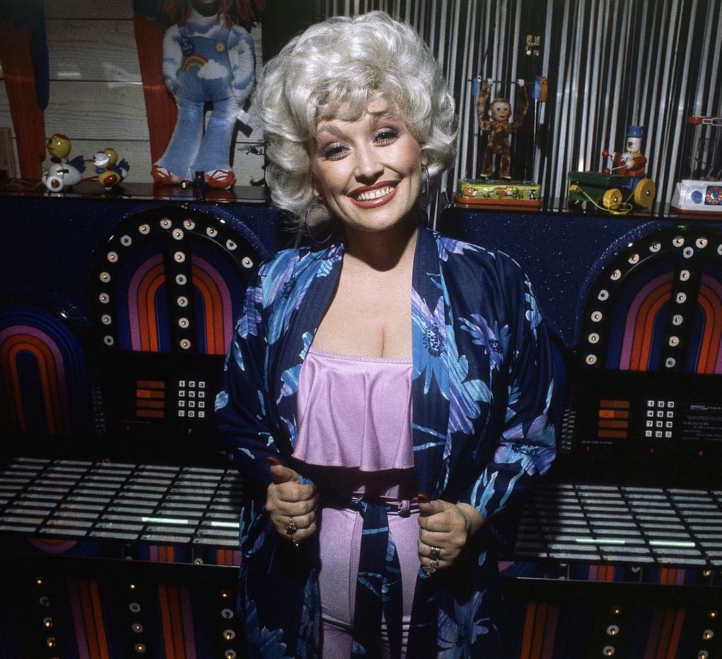 Dolly Parton at a party following the premiere of her movie 9 to 5 in 1980. Photo: AP