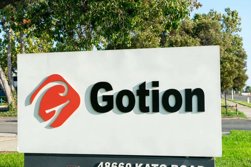 The Gotion sign and logo seen outside its offices in Fremont, California. Photo: Shutterstock Images