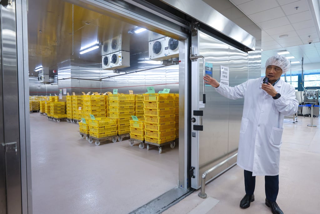The facility’s central food production unit currently prepares patient meals for 15 public hospitals. Photo: Edmond So
