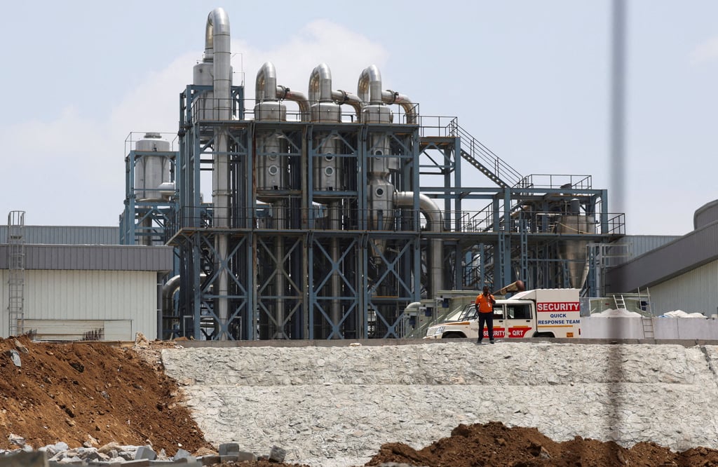 A security guard stands at the boundary of a Tata Electronics’ components factory for Apple’s iPhone in Hosur, India, on June 15. Photo: Reuters A security guard stands at the boundary of a Tata Electronics’ components factory for Apple’s iPhone in Hosur, India, on June 15. Photo: Reuters