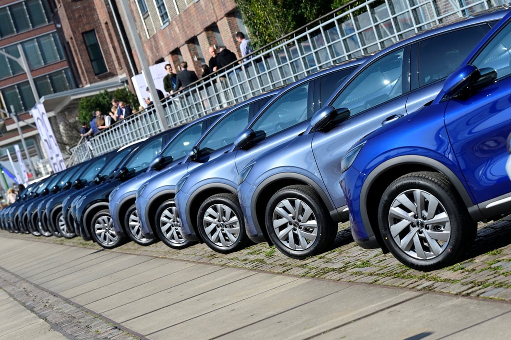 BYD electric cars at a media event in Hamburg, Germany, in March. Photo: Reuters BYD electric cars at a media event in Hamburg, Germany, in March. Photo: Reuters