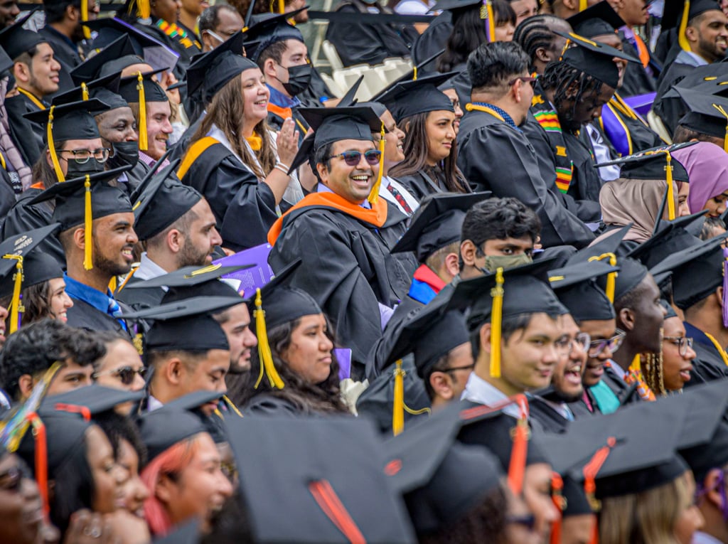 Indian students among a cohort of graduates in New York in 2022. Photo: LightRocket/Getty Images Indian students among a cohort of graduates in New York in 2022. Photo: LightRocket/Getty Images