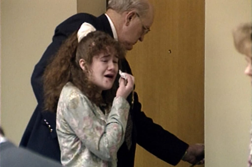 Christa Pike after being sentenced to death in 1996. Photo: WBIR-TV via AP
