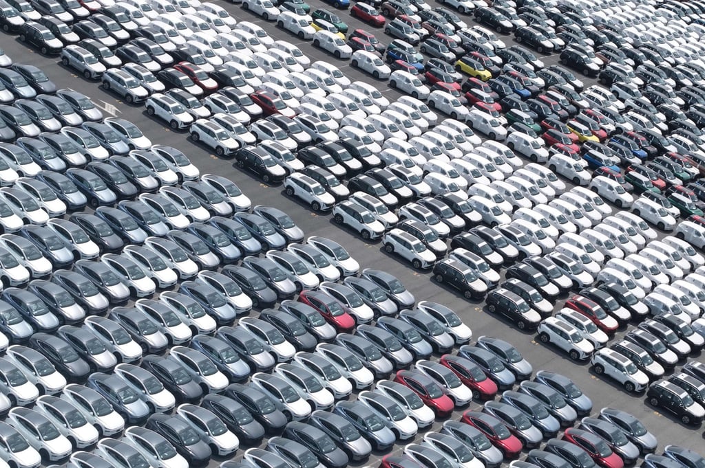 BYD, Chery and SAIC cars for export are seen at Shanghai port on August 7, 2026. Photo: CN-STR/AFP BYD, Chery and SAIC cars for export are seen at Shanghai port on August 7, 2026. Photo: CN-STR/AFP