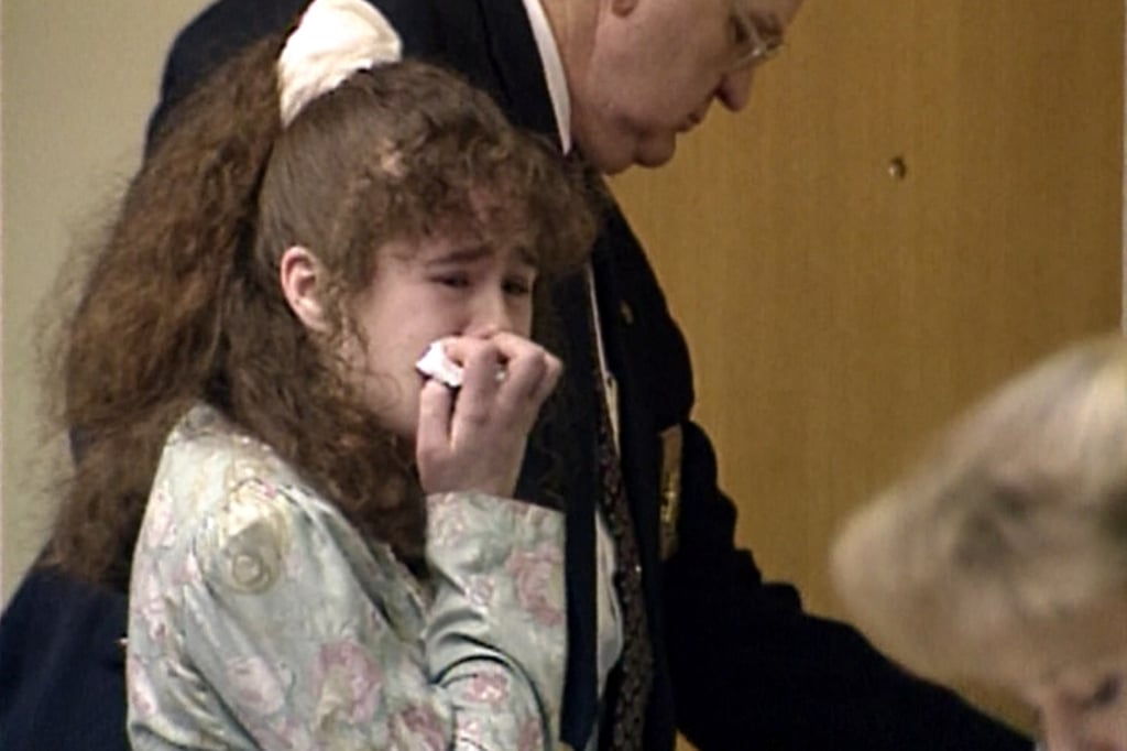 Christa Pike cries after being sentenced to death in 1996. Photo: WBIR-TV via AP
