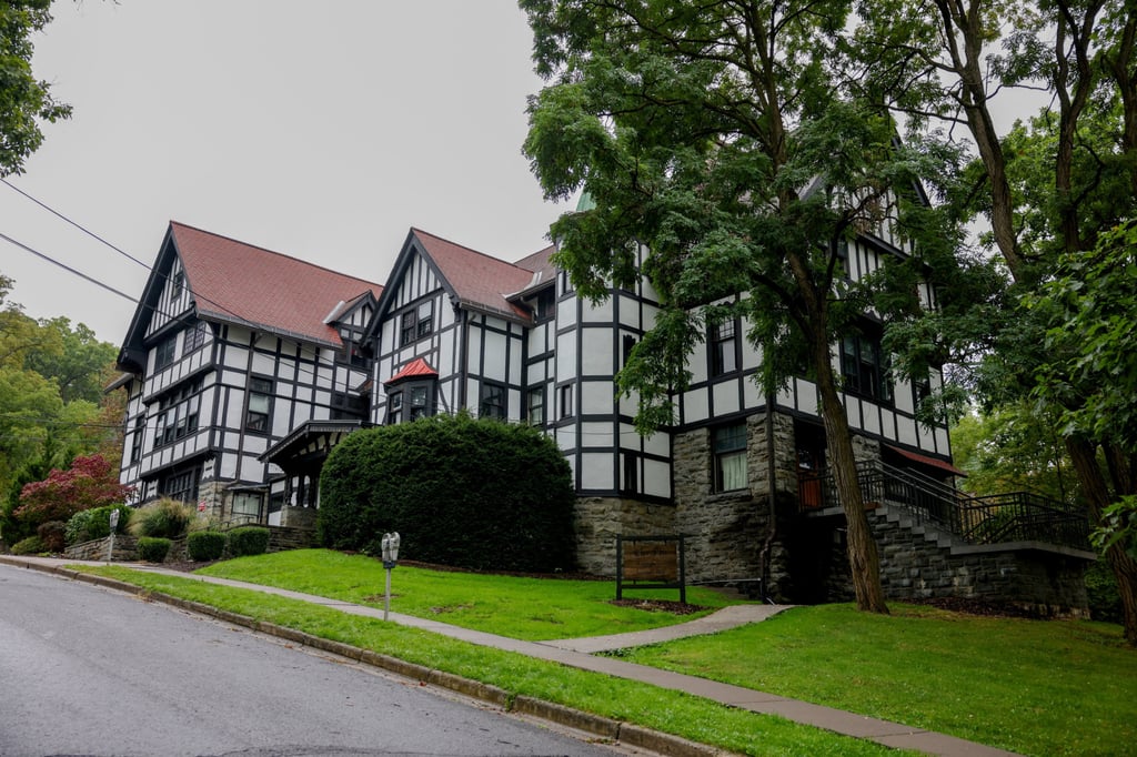 Cornell University’s Chi Phi fraternity house is seen in Ithaca, New York, on Thursday. Photo: Reuters Cornell University’s Chi Phi fraternity house is seen in Ithaca, New York, on Thursday. Photo: Reuters