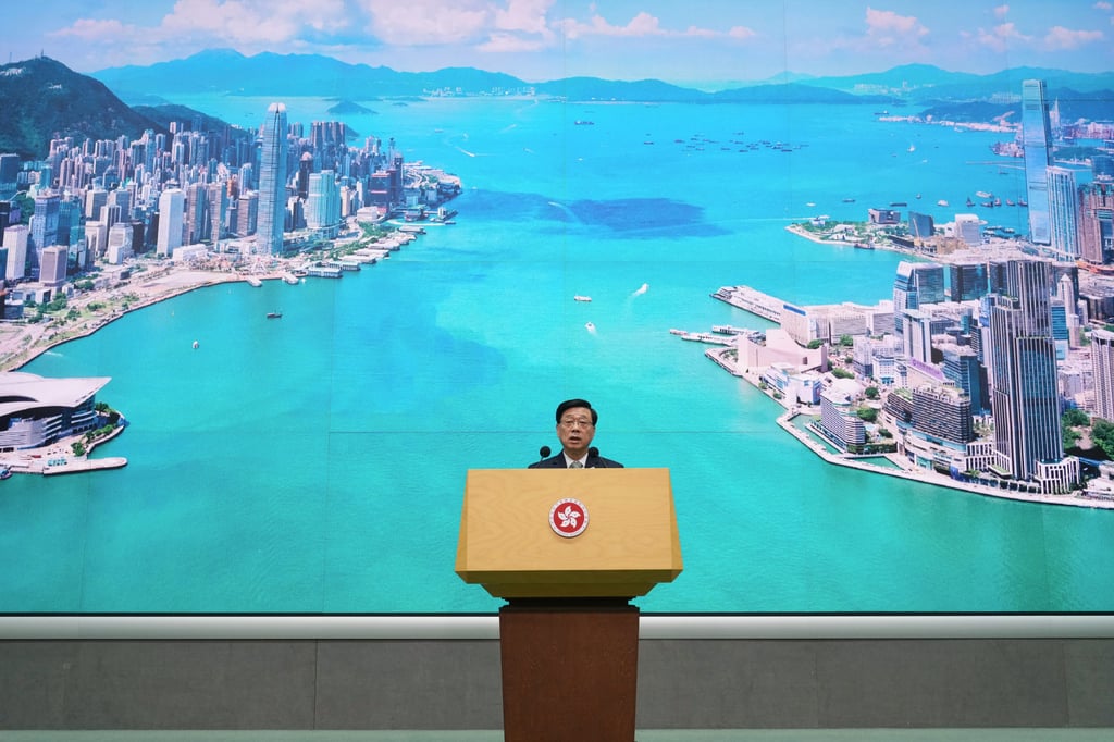 Chief Executive John Lee says the government will host a welcome dinner, seminars and visits for delegations. Photo: Karma Lo Chief Executive John Lee says the government will host a welcome dinner, seminars and visits for delegations. Photo: Karma Lo