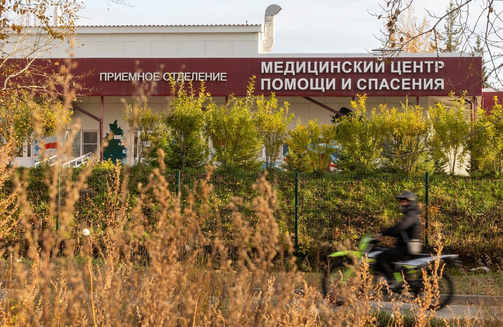 The Medical Assistance and Rescue Centre, an infectious diseases hospital, is seen in the town of Shelekhov in Russia’s Irkutsk region on Monday. Photo: Reuters