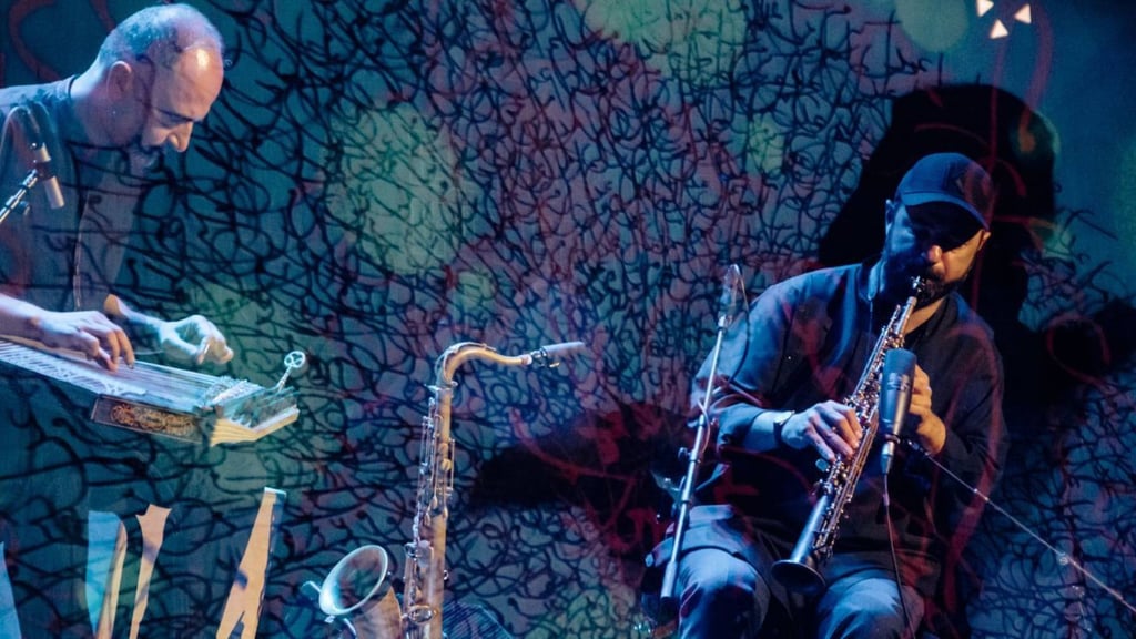 Syrian-born musicians Feras Charestan (left) and Basel Rajoub will improvise during their performances of Canvas of Sound during Hong Kong’s Asia+ Festival.