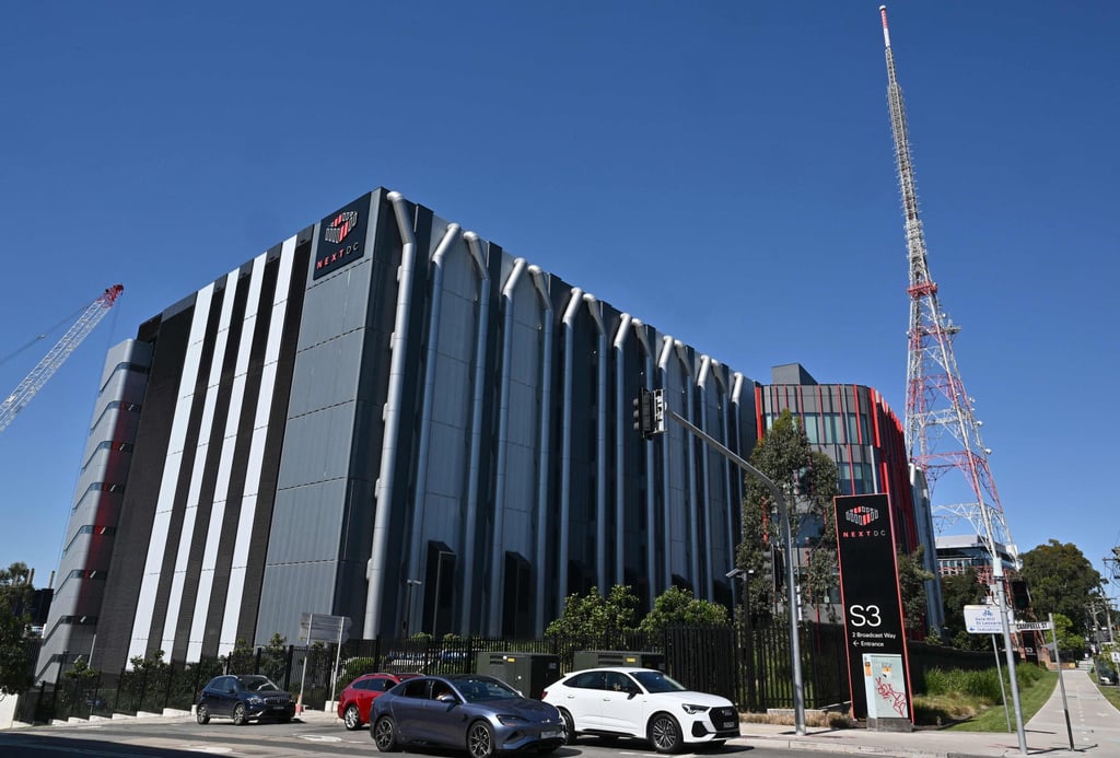 A data centre in Sydney. Photo: AFP A data centre in Sydney. Photo: AFP