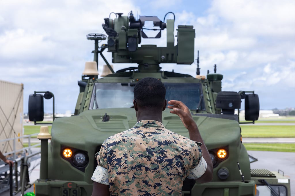 Madis is the US Marine Corps’ advanced mobile air defence system designed to detect, track and neutralise drones and low-altitude aircraft using missiles, cannons and electronic warfare. Photo: Handout Madis is the US Marine Corps’ advanced mobile air defence system designed to detect, track and neutralise drones and low-altitude aircraft using missiles, cannons and electronic warfare. Photo: Handout
