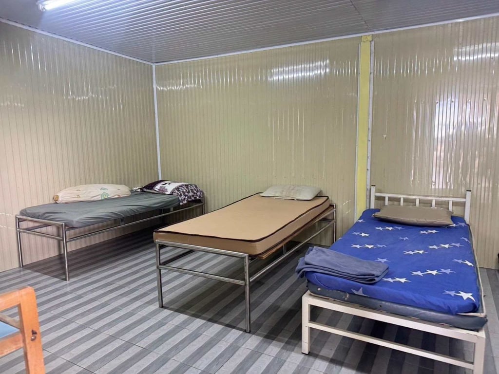 Beds inside a Thai nursing home accused of breaching operating rules. Photo: Facebook/theprhss