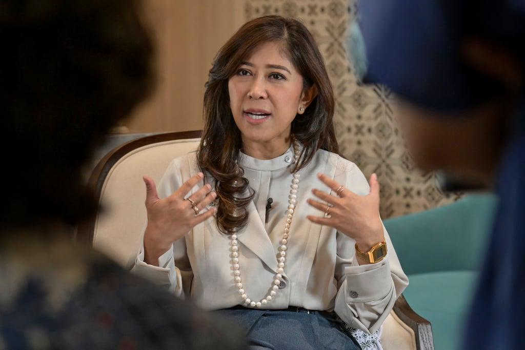 Indonesia’s Communication and Digital Affairs Minister Meutya Hafid has said Jakarta still categorises Meta Platforms’ new teen accounts as “high-risk”. Photo: AFP Indonesia’s Communication and Digital Affairs Minister Meutya Hafid has said Jakarta still categorises Meta Platforms’ new teen accounts as “high-risk”. Photo: AFP