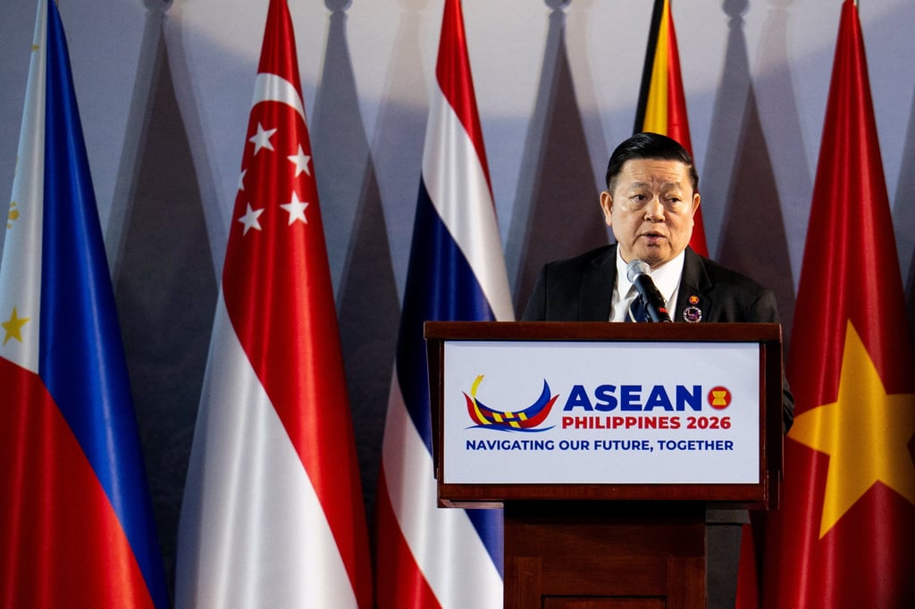 Asean Secretary General Kao Kim Hourn speaks in Pasay City on Wednesday. As this year’s Asean chair, the Philippines could push online child protection higher up the regional agenda. Photo: Reuters Asean Secretary General Kao Kim Hourn speaks in Pasay City on Wednesday. As this year’s Asean chair, the Philippines could push online child protection higher up the regional agenda. Photo: Reuters