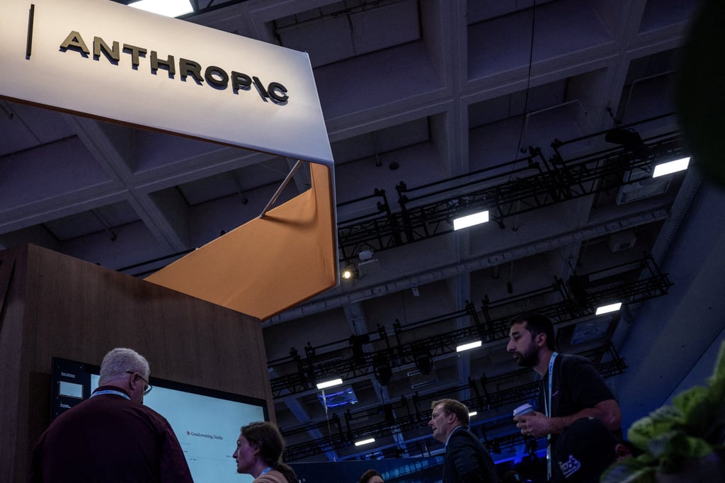 People visit an Anthropic booth at a technology summit in San Francisco, California, in September. Photo: Reuters