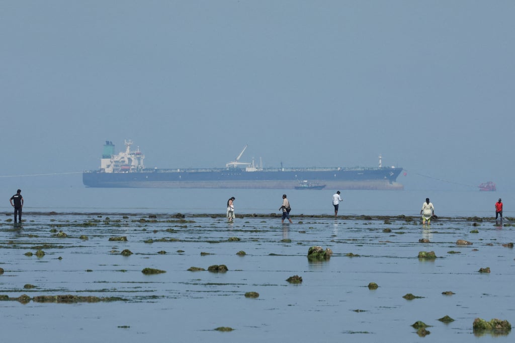 An oil tanker carrying Russian oil near Narara Marine National Park off Gujarat, India, in March. Photo: Reuters An oil tanker carrying Russian oil near Narara Marine National Park off Gujarat, India, in March. Photo: Reuters