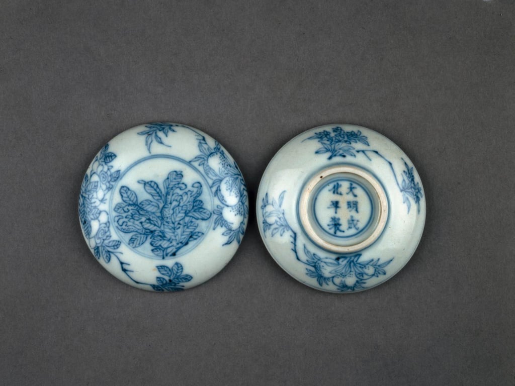 Item 634 of the Sir Percival David Foundation of Chinese Art, a circular porcelain box with a low-domed cover, was also damaged. Photo: The British Museum