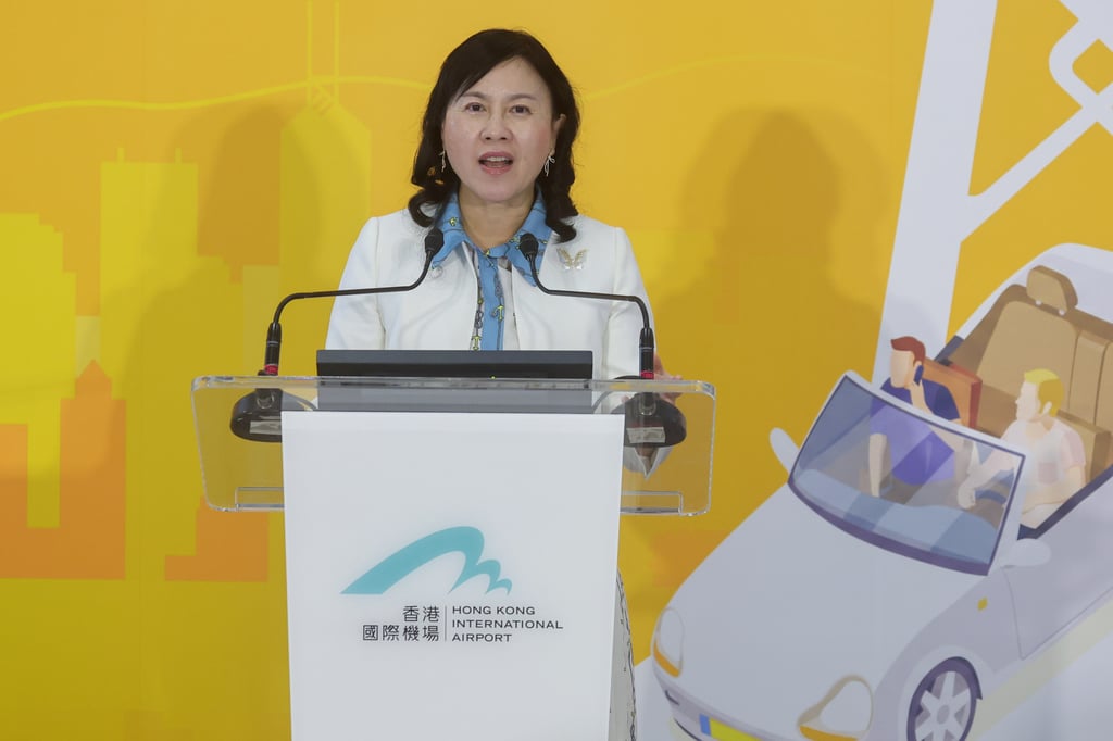 Mable Chan says said the maiden voyage ceremony for the Southbound Yacht Travel Scheme would be held on launch day. Photo: Edmond So Mable Chan says said the maiden voyage ceremony for the Southbound Yacht Travel Scheme would be held on launch day. Photo: Edmond So