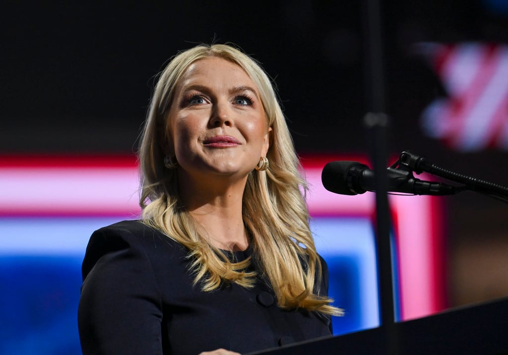 Former White House press secretary Karoline Leavitt speaks on the second day of the Midterm Republican National Convention in Dallas, Texas, in September. Photo: EPA Former White House press secretary Karoline Leavitt speaks on the second day of the Midterm Republican National Convention in Dallas, Texas, in September. Photo: EPA