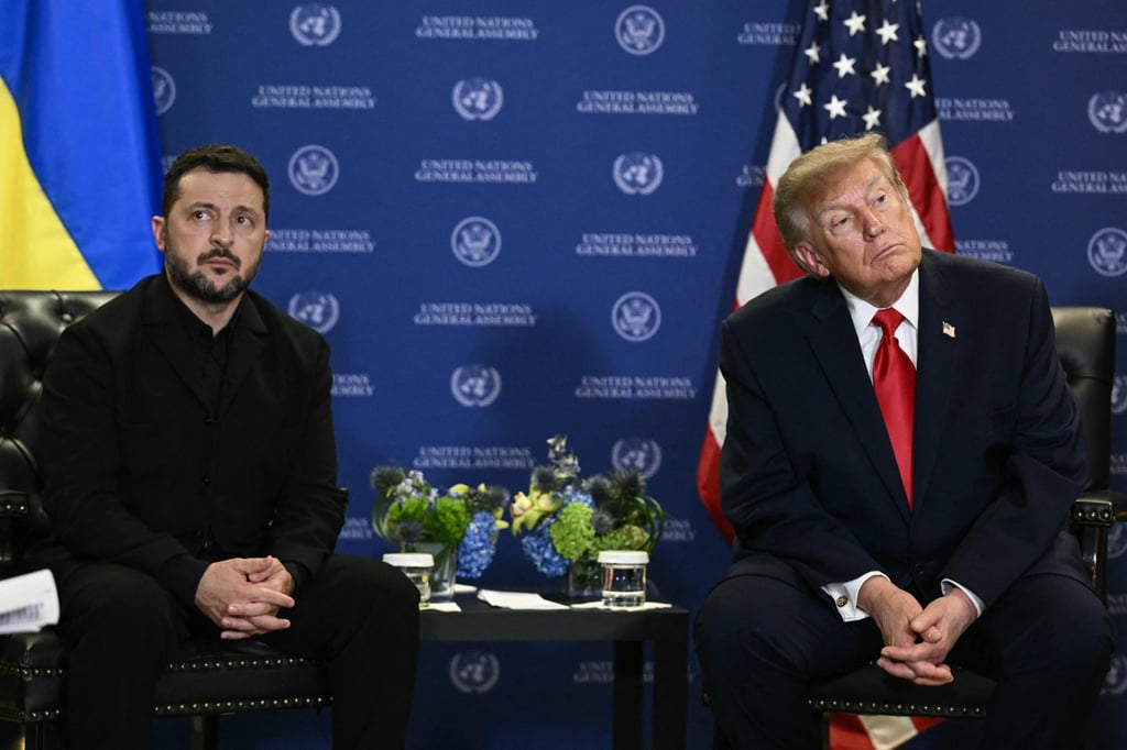 Ukraine’s President Volodymyr Zelensky (left) and US President Donald Trump meet in New York in September. Photo: AFP Ukraine’s President Volodymyr Zelensky (left) and US President Donald Trump meet in New York in September. Photo: AFP