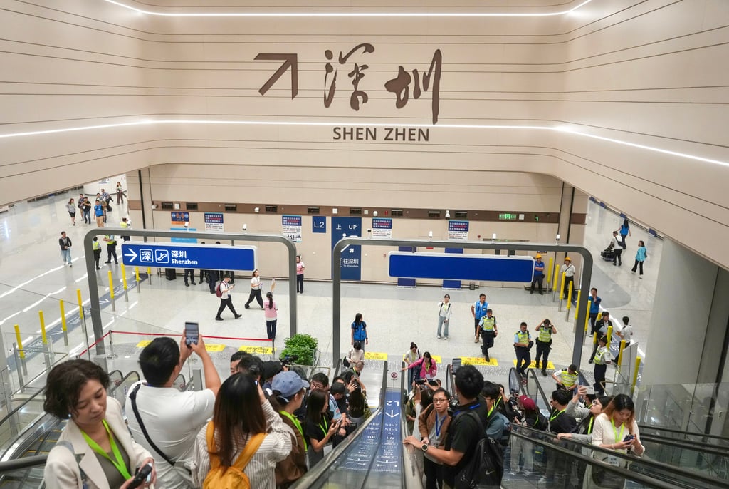 Travelers head down to level two for public transport. Photo: Karma Lo
